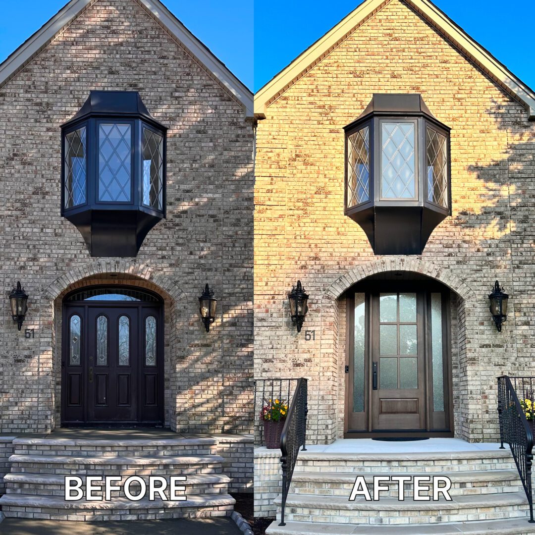 The Before and After Section of a Door Work Image