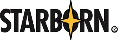 A black and yellow star with the word " rbo ".